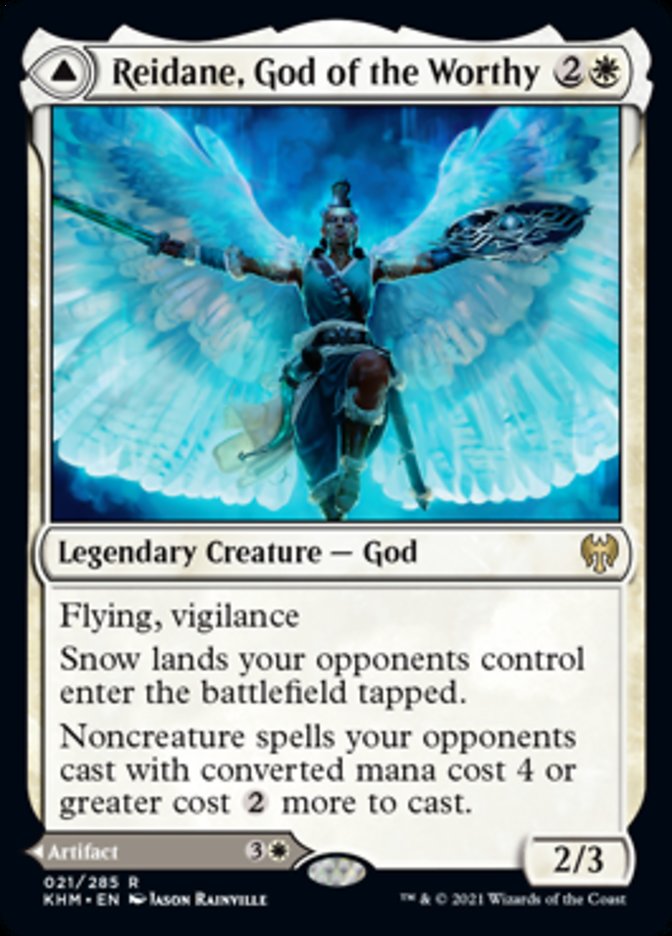 Reidane, God of the Worthy // Valkmira, Protector's Shield [Kaldheim] - Evolution TCG