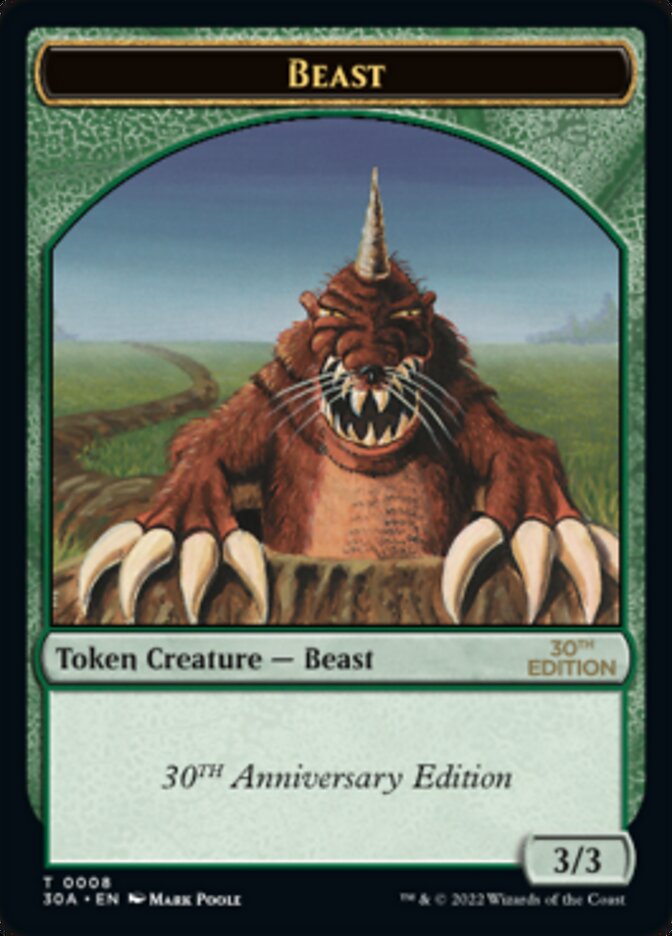 Beast Token [30th Anniversary Tokens] - Evolution TCG