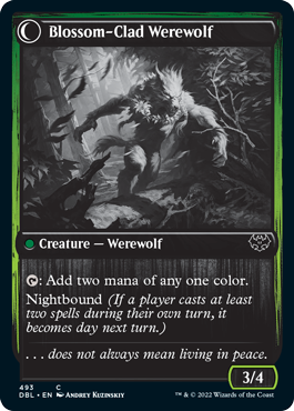 Weaver of Blossoms // Blossom-Clad Werewolf [Innistrad: Double Feature] - Evolution TCG