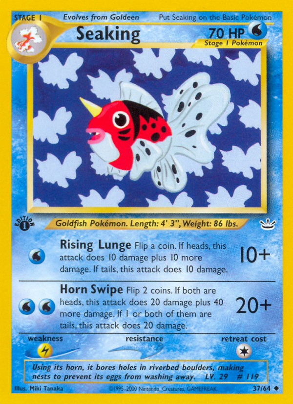 Seaking (37/64) [Neo Revelation 1st Edition] - Evolution TCG