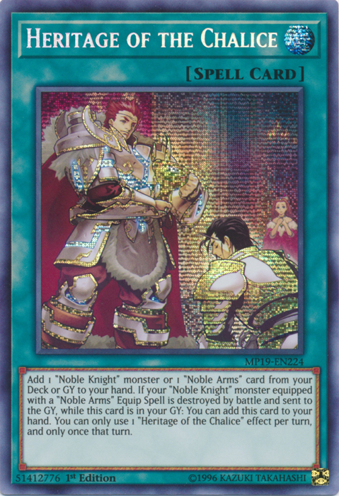 Heritage of the Chalice [MP19-EN224] Prismatic Secret Rare - Evolution TCG