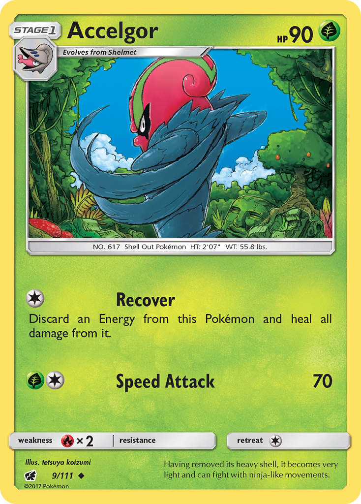 Accelgor (9/111) [Sun & Moon: Crimson Invasion] - Evolution TCG