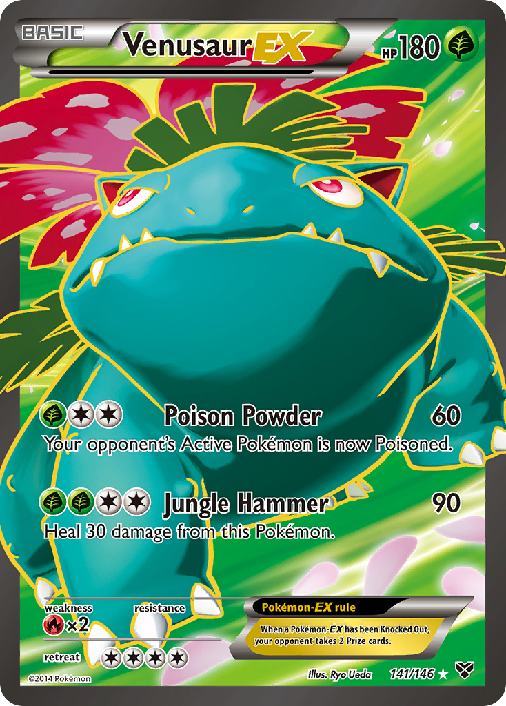 Kit Carta Pokémon Venusaur E Evoluções Em Português