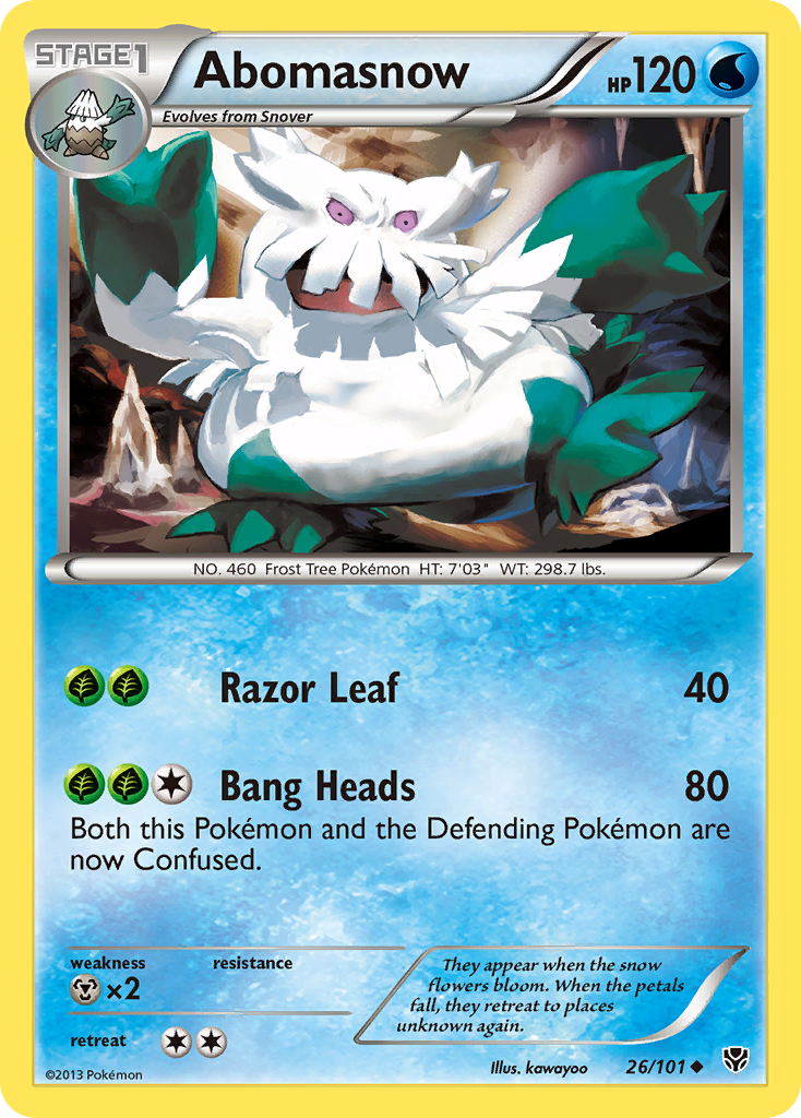 Abomasnow (26/101) [Black & White: Plasma Blast] - Evolution TCG