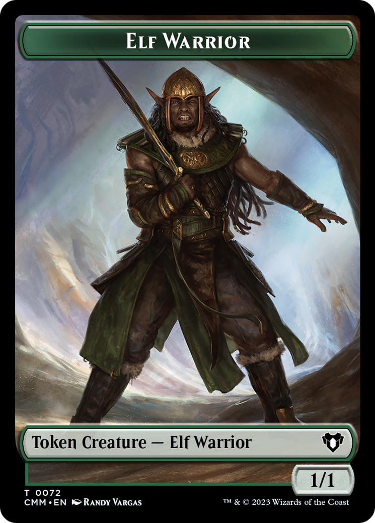 Elf Warrior // Cleric Double-Sided Token [Commander Masters Tokens] - Evolution TCG