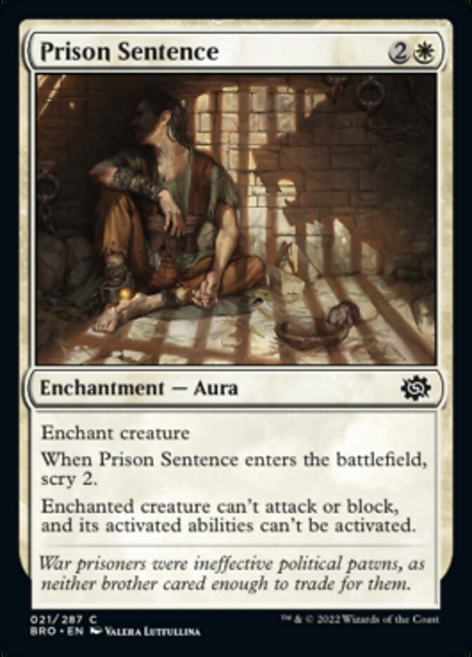 Prison Sentence [The Brothers' War] - Evolution TCG