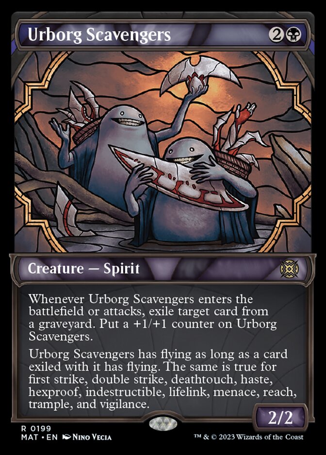 Urborg Scavengers (Showcase Halo Foil) [March of the Machine: The Aftermath] - Evolution TCG