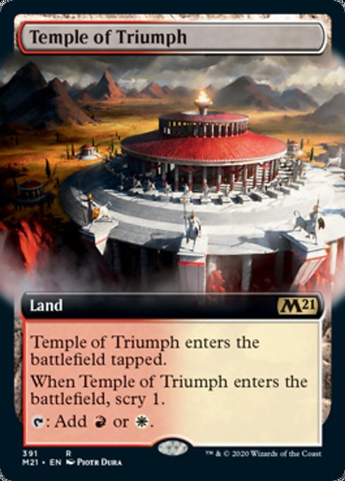Temple of Triumph (Extended Art) [Core Set 2021] - Evolution TCG