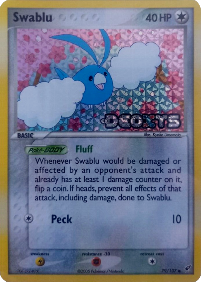Swablu (79/107) (Stamped) [EX: Deoxys] - Evolution TCG