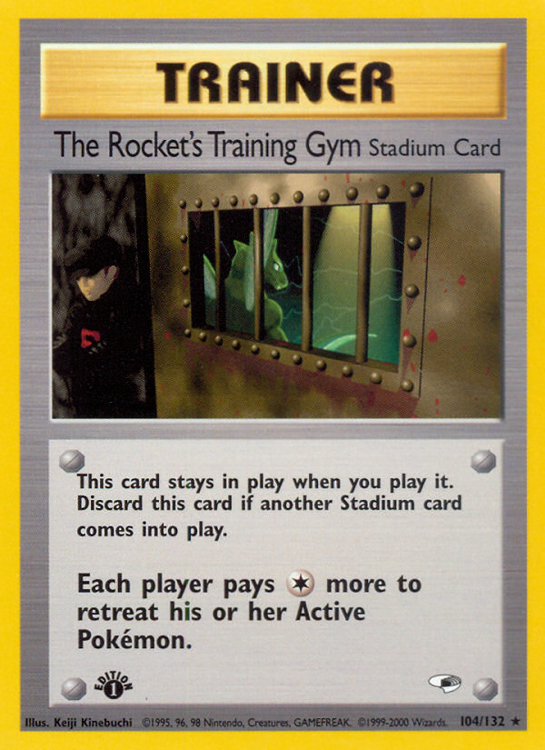 The Rocket's Training Gym (104/132) [Gym Heroes 1st Edition] - Evolution TCG