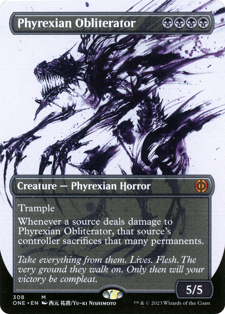 Phyrexian Obliterator (Borderless Ichor) [Phyrexia: All Will Be One] - Evolution TCG