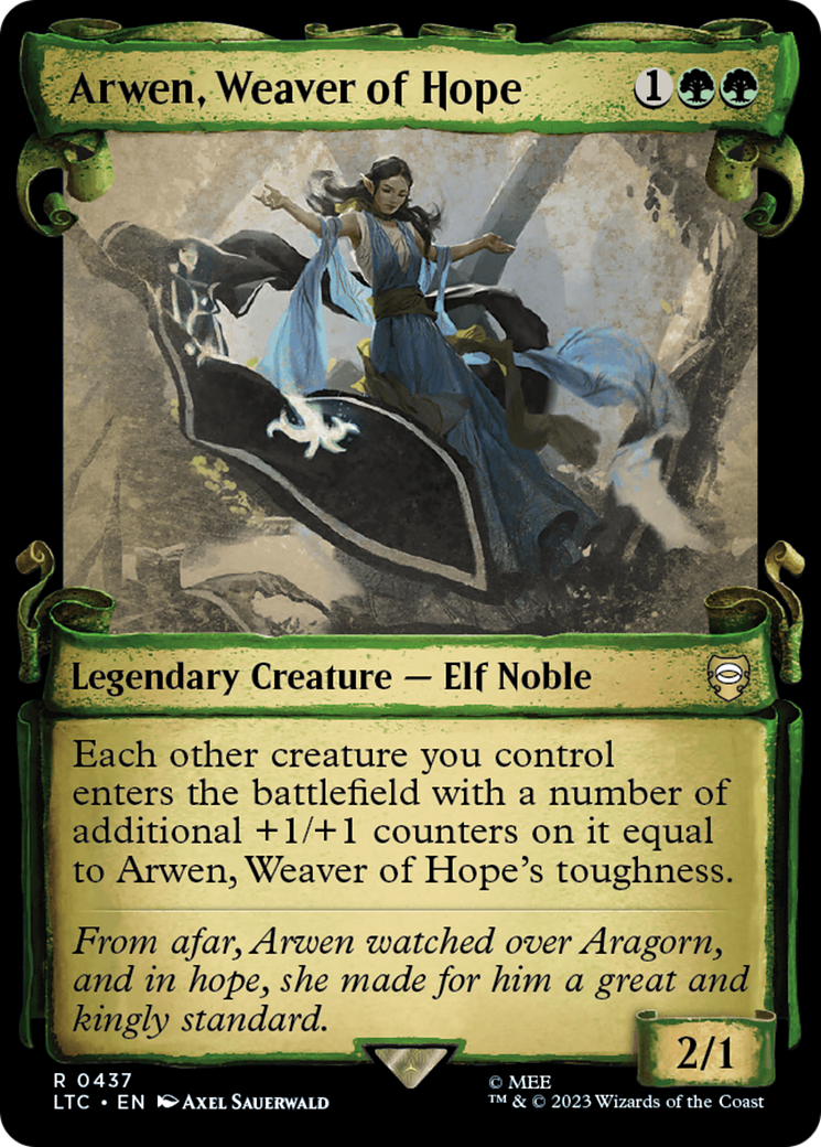 Arwen, Weaver of Hope [The Lord of the Rings: Tales of Middle-Earth Commander Showcase Scrolls] - Evolution TCG