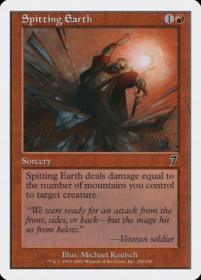 Spitting Earth [Seventh Edition] - Evolution TCG | Evolution TCG