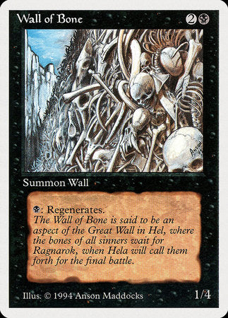 Wall of Bone [Summer Magic / Edgar] - Evolution TCG