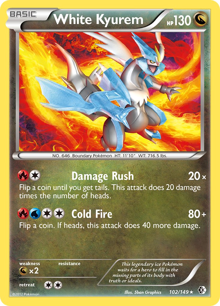 White Kyurem (102/149) (Theme Deck Exclusive) [Black & White: Boundaries Crossed] - Evolution TCG