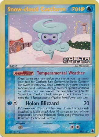 Snow-cloud Castform (29/113) (Stamped) [EX: Delta Species] - Evolution TCG