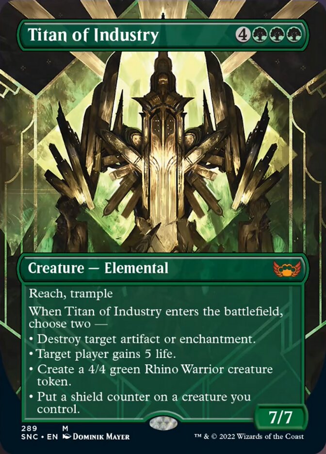 Titan of Industry (Borderless Alternate Art) [Streets of New Capenna] - Evolution TCG