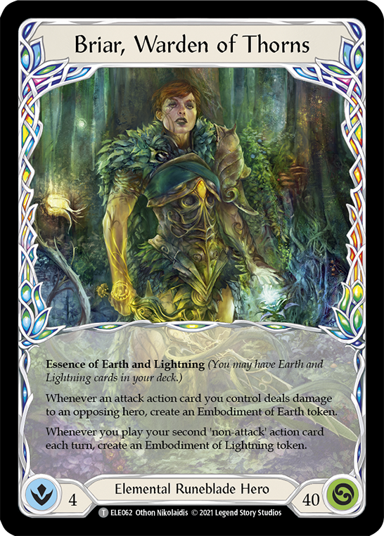 Briar, Warden of Thorns // Titan's Fist [ELE062 // ELE202] (Tales of Aria)  1st Edition Normal - Evolution TCG