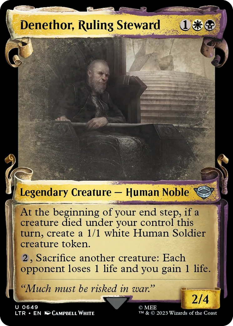 Denethor, Ruling Steward [The Lord of the Rings: Tales of Middle-Earth Showcase Scrolls] - Evolution TCG