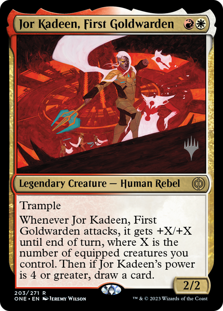 Jor Kadeen, First Goldwarden (Promo Pack) [Phyrexia: All Will Be One Promos] - Evolution TCG