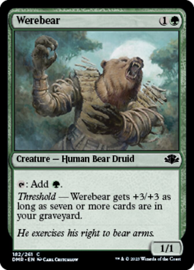 Werebear [Dominaria Remastered] - Evolution TCG