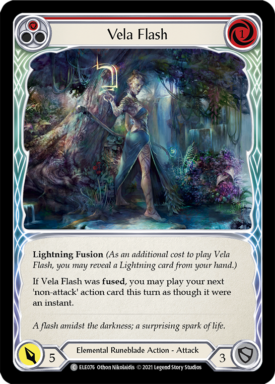 Vela Flash (Red) [ELE076] (Tales of Aria)  1st Edition Normal - Evolution TCG