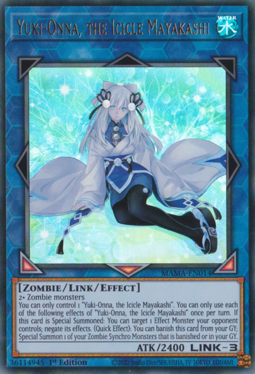 Yuki-Onna, the Icicle Mayakashi [MAMA-EN014] Ultra Rare - Evolution TCG