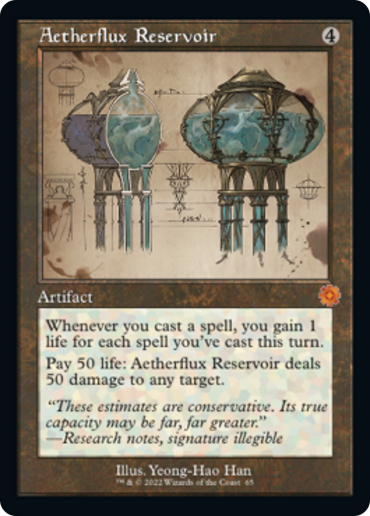 Aetherflux Reservoir (Retro Schematic) [The Brothers' War Retro Artifacts] - Evolution TCG