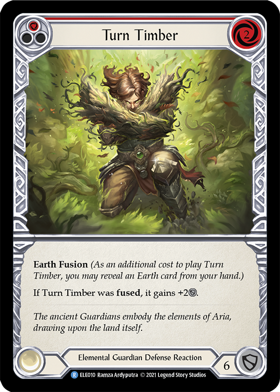 Turn Timber (Red) [ELE010] (Tales of Aria)  1st Edition Normal - Evolution TCG