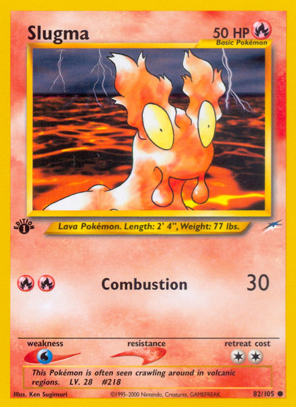Slugma (82/105) [Neo Destiny 1st Edition] - Evolution TCG