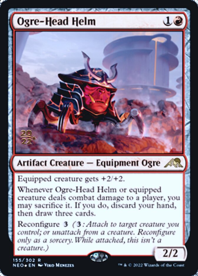 Ogre-Head Helm [Kamigawa: Neon Dynasty Prerelease Promos] - Evolution TCG