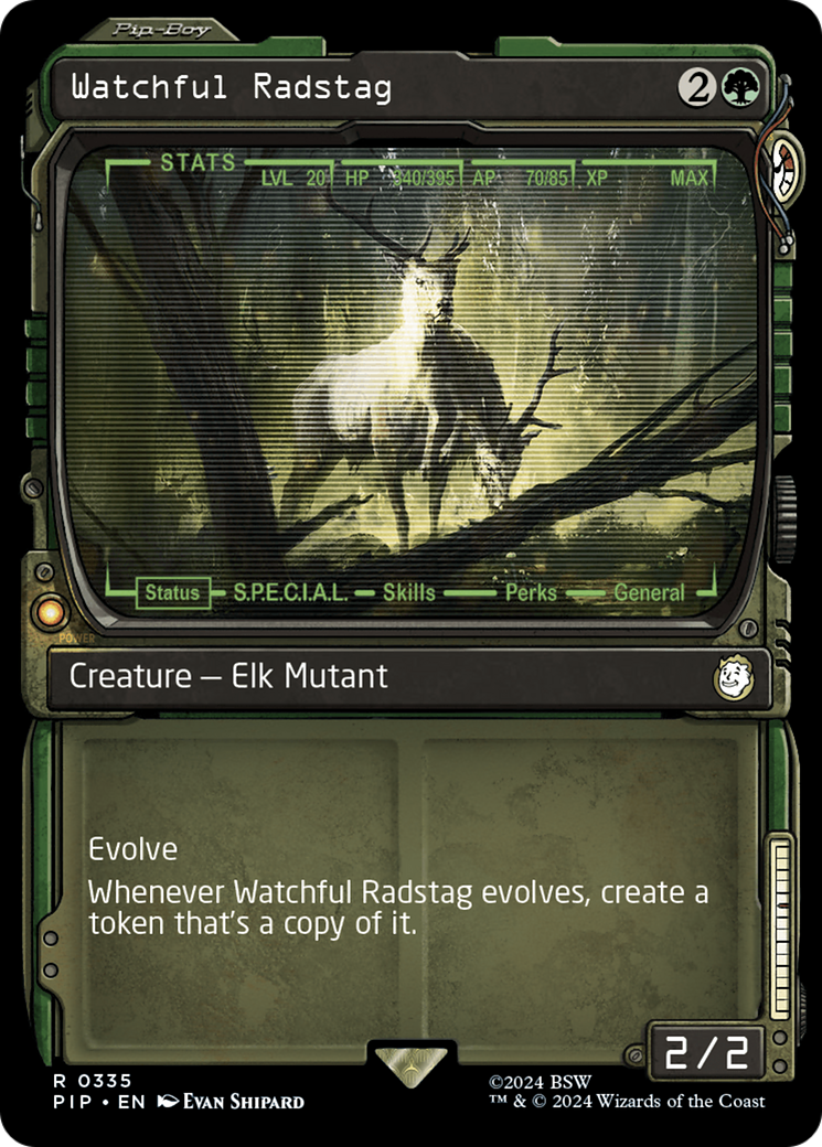 Watchful Radstag (Showcase) [Fallout] - Evolution TCG