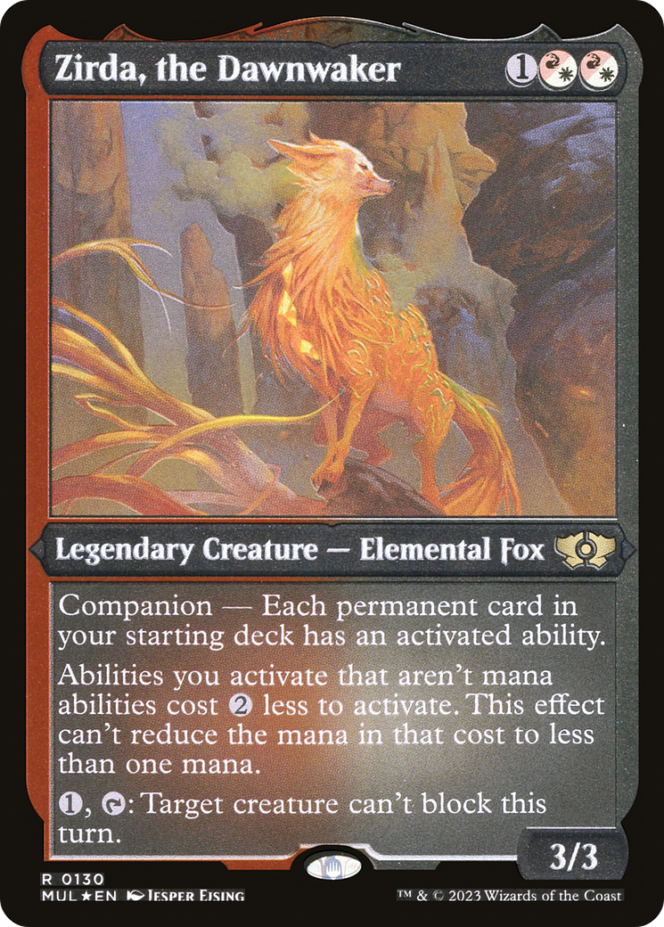 Zirda, the Dawnwaker (Foil Etched) [Multiverse Legends] - Evolution TCG