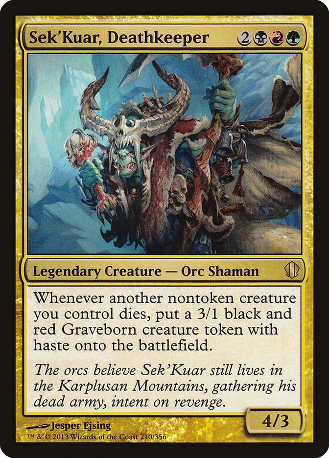 Sek'Kuar, Deathkeeper [Commander 2013] - Evolution TCG