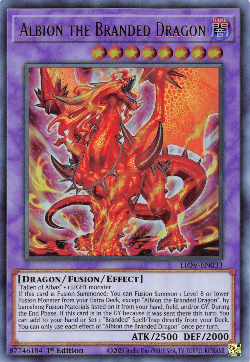 Albion the Branded Dragon [LIOV-EN033] Ultra Rare - Evolution TCG