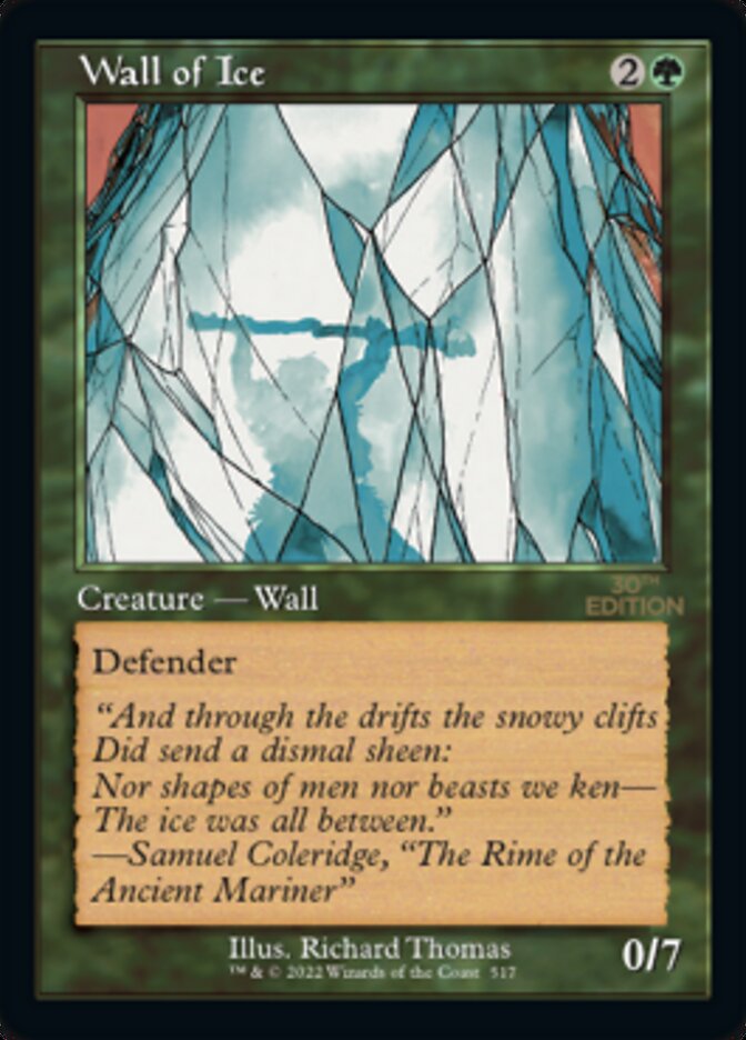 Wall of Ice (Retro) [30th Anniversary Edition] - Evolution TCG