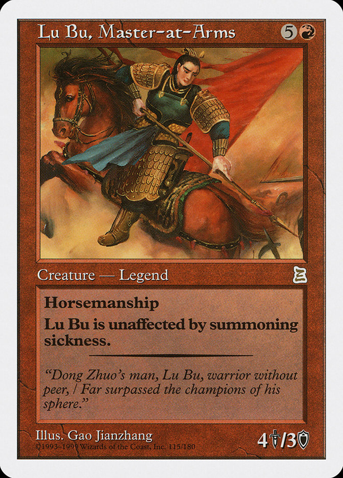 Lu Bu, Master-at-Arms [Portal Three Kingdoms] - Evolution TCG