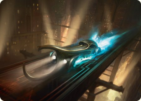 Run Out of Town Art Card [Streets of New Capenna Art Series] - Evolution TCG