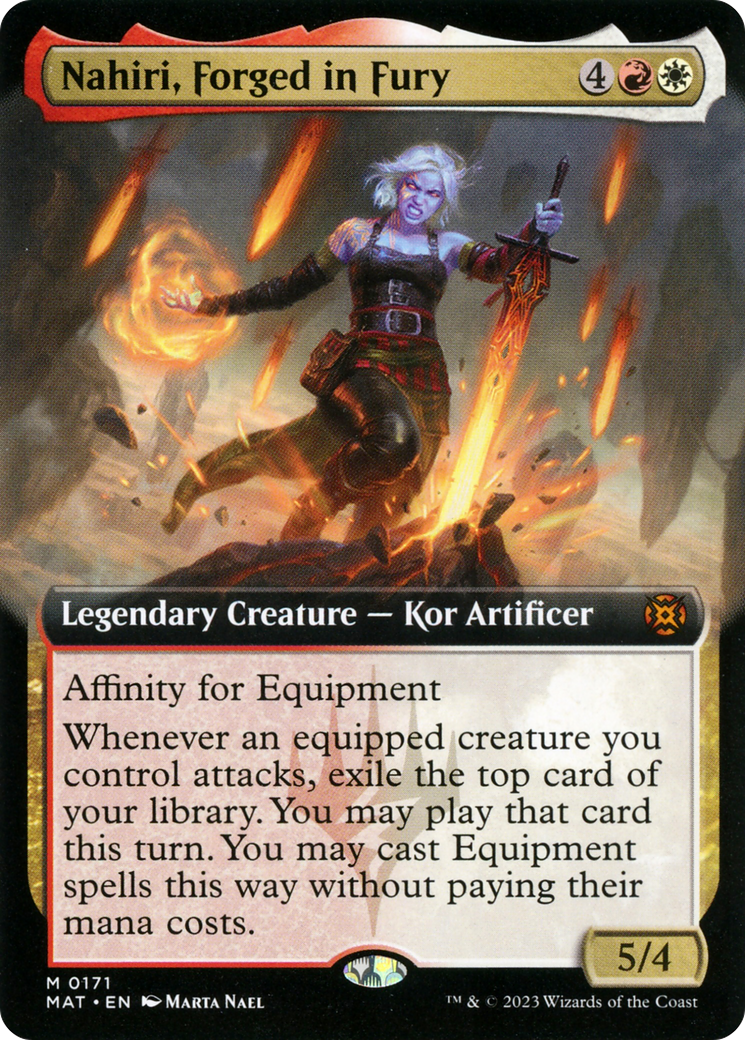 Nahiri, Forged in Fury (Extended Art) [March of the Machine: The Aftermath] - Evolution TCG