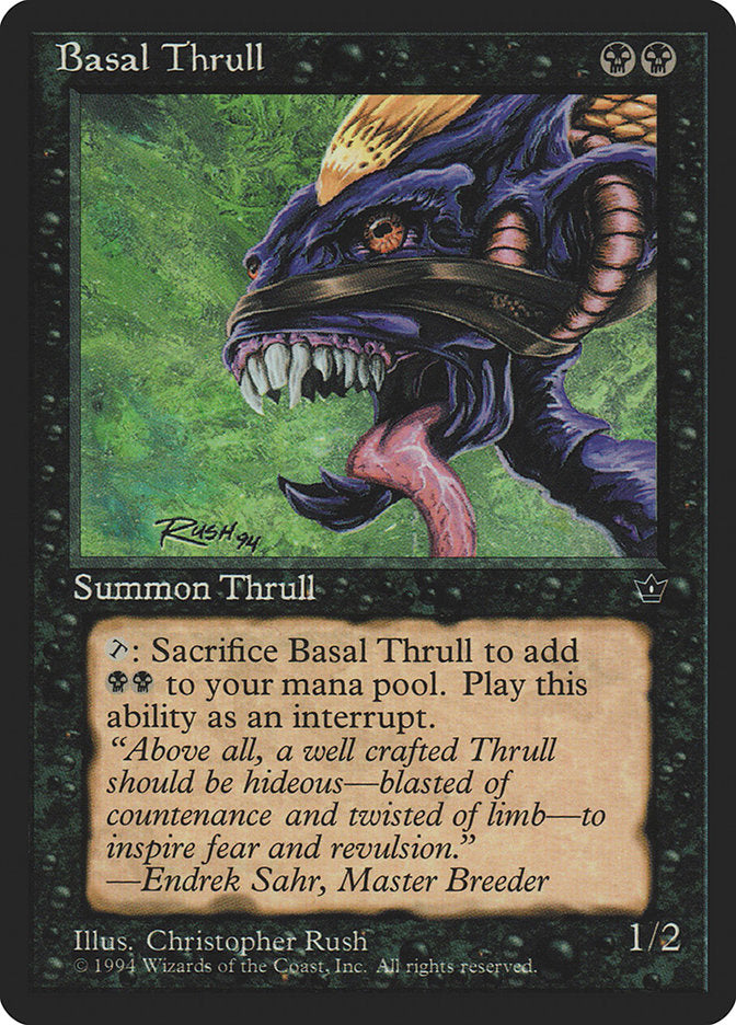Basal Thrull (Christopher Rush) [Fallen Empires] - Evolution TCG