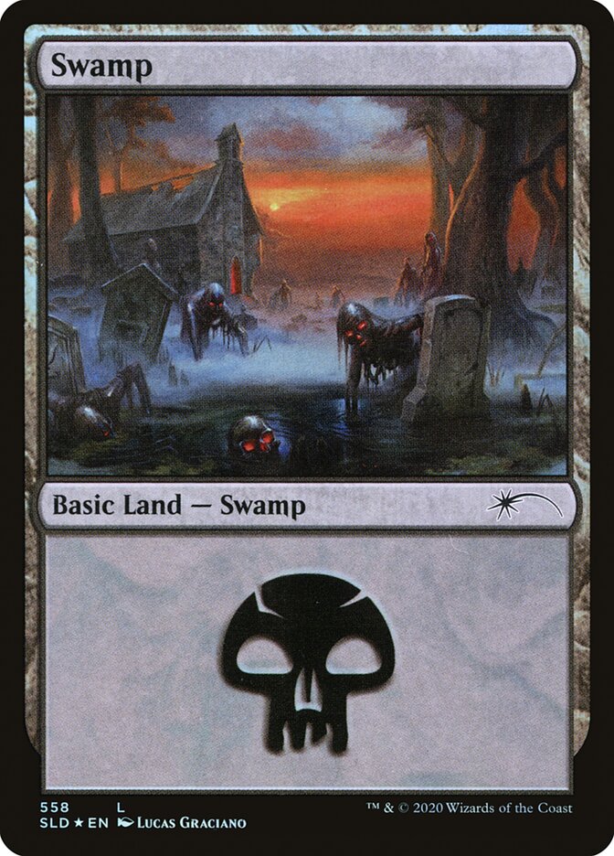 Swamp (Reanimated) (558) [Secret Lair Drop Promos] - Evolution TCG