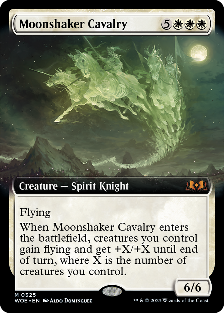 Moonshaker Cavalry (Extended Art) [Wilds of Eldraine] - Evolution TCG