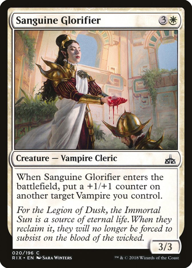 Sanguine Glorifier [Rivals of Ixalan] - Evolution TCG