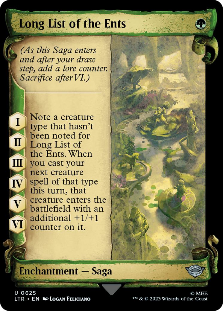 Long List of the Ents [The Lord of the Rings: Tales of Middle-Earth Showcase Scrolls] - Evolution TCG