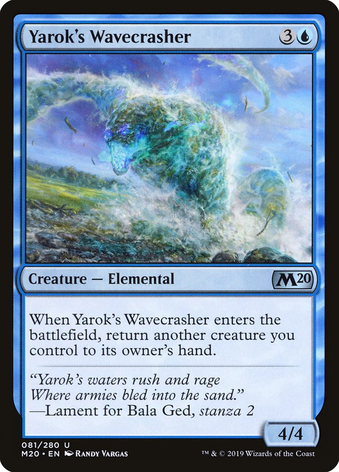 Yarok's Wavecrasher [Core Set 2020] - Evolution TCG