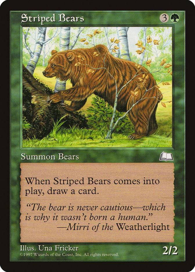 Striped Bears [Weatherlight] - Evolution TCG