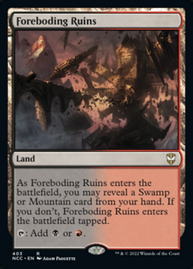 Foreboding Ruins [Streets of New Capenna Commander] - Evolution TCG