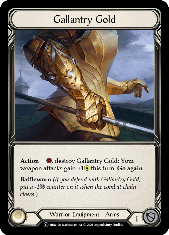 Gallantry Gold [U-MON108] (Monarch Unlimited)  Unlimited Normal - Evolution TCG