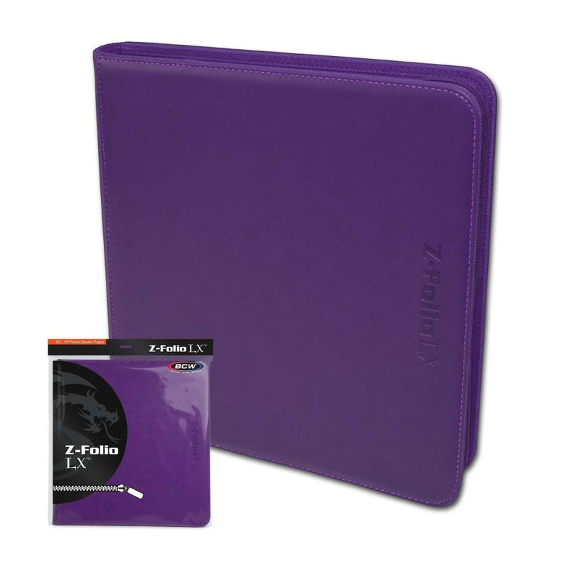 Z-Folio 12-Pocket LX Album - Purple - Evolution TCG