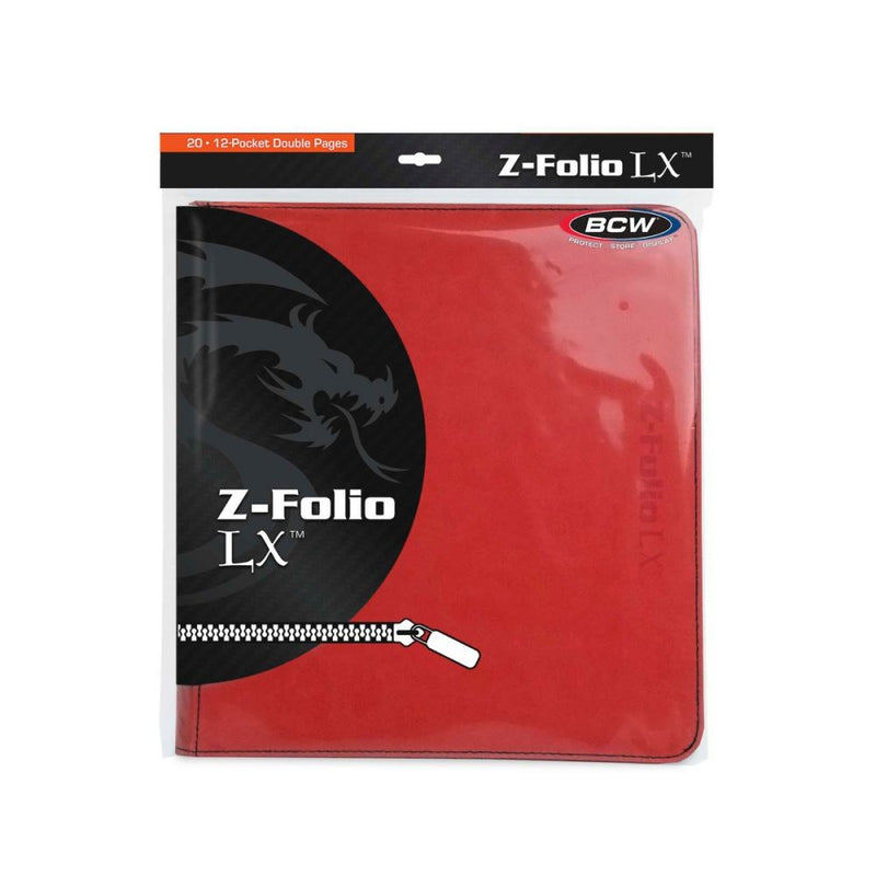 Z-Folio 12-Pocket LX Album - Red - Evolution TCG